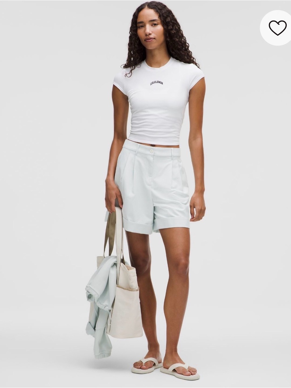 lululemon athletica Tailored Pleated Shorts in Ocean Air
